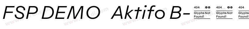 FSP DEMO   Aktifo B字体转换